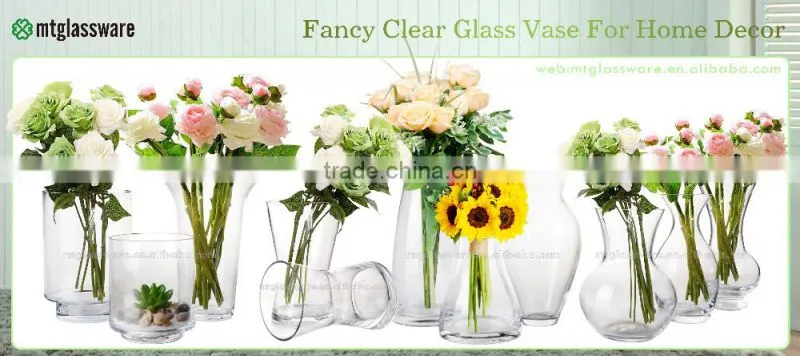 2017 popular color spray glass vase/colored glass plant terrarium