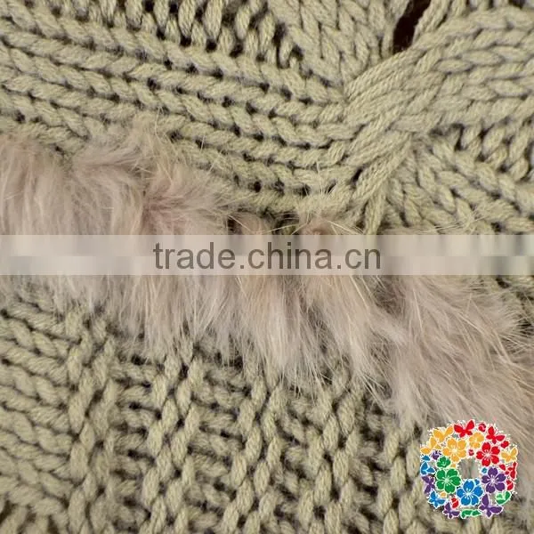 warm winter wear women's cape wool knitting fringe high collar shawl