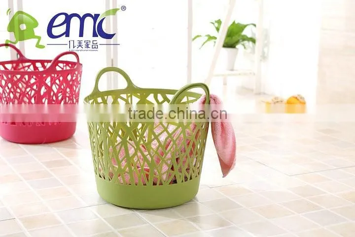2017 New product rain tree plastic storage basket(with handle)