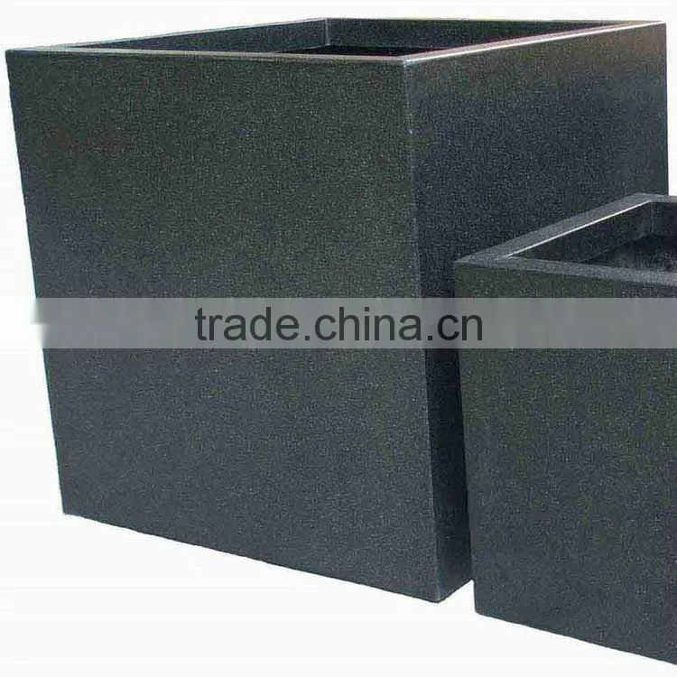 Fiberglass planter flowerpot