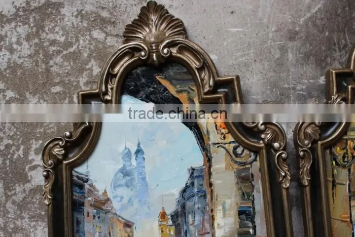 High Quality Home Decoration Handmade Traditional Art Canvas Wall Framed Oil Painting
