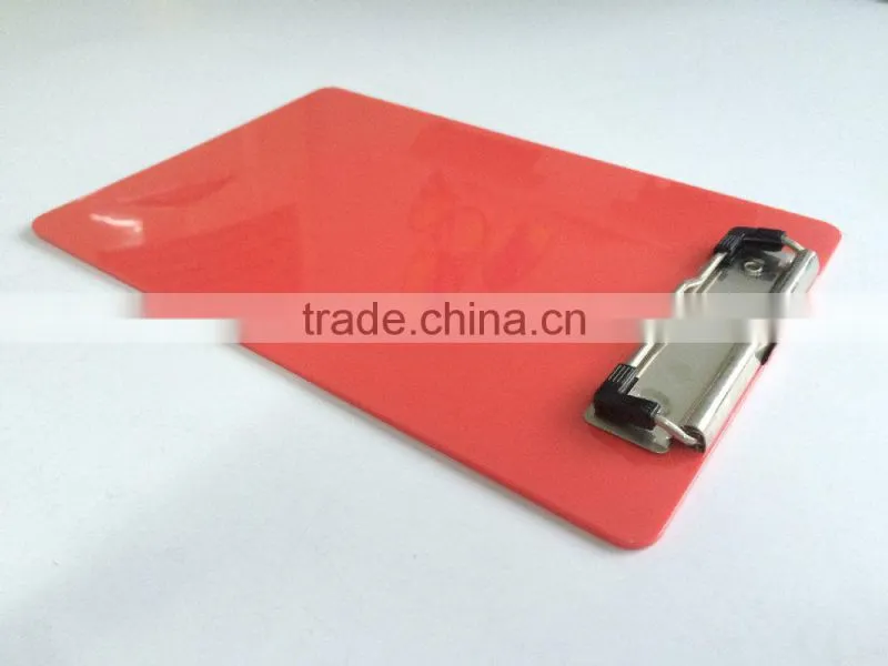 A5 PS red smooth school clipboard