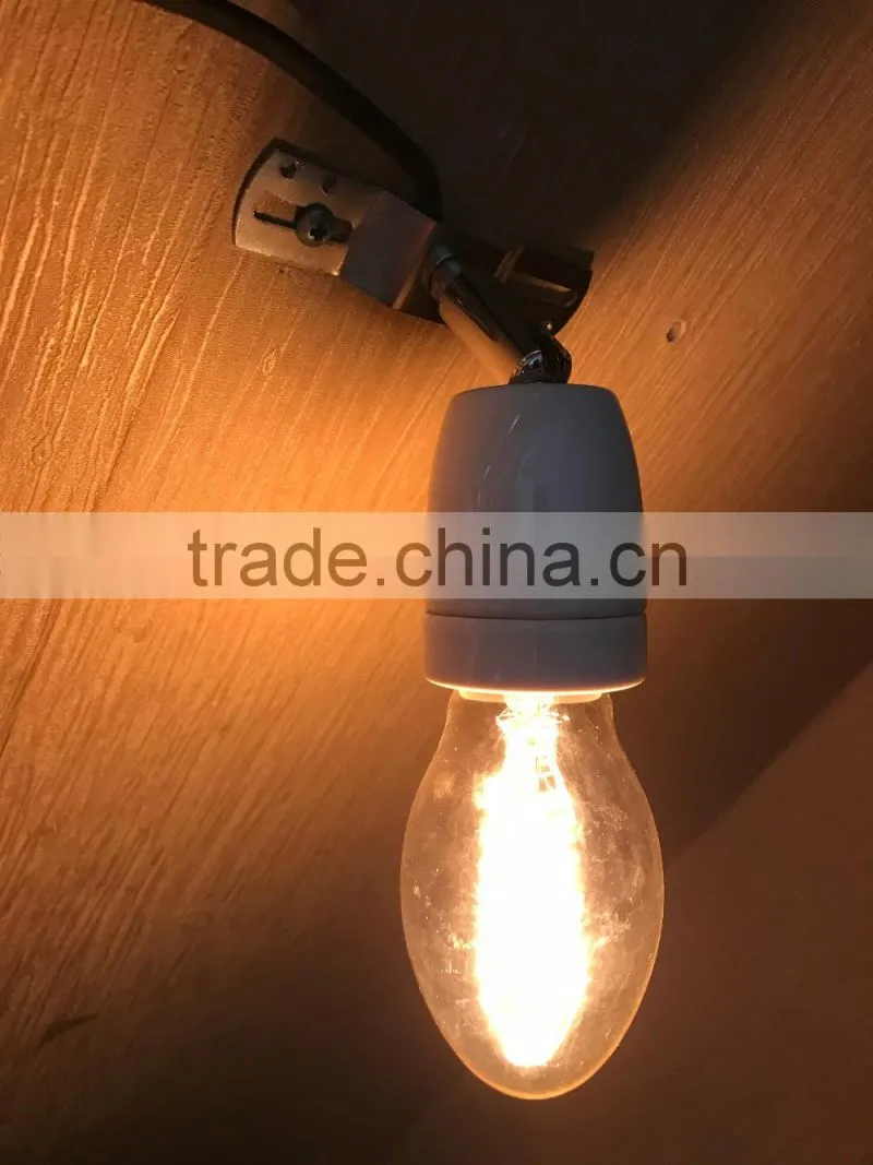 Newest porcelain lamp holder with 180 degree rotary bracket/light socket/bulb holder