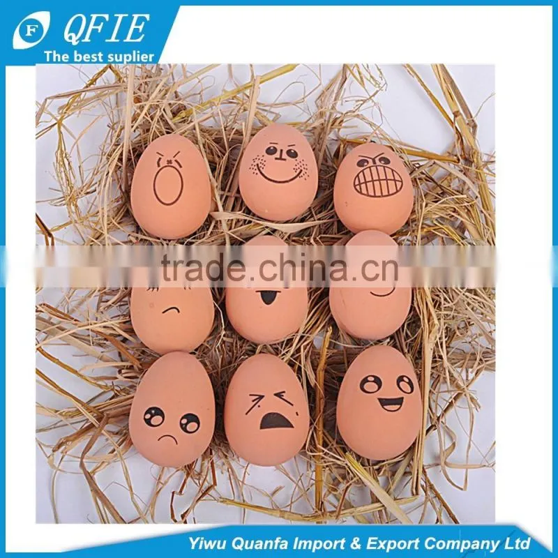 Wholesale Funny 60 grams lifelike soft rubber emotional face egg stress ball toy for pets