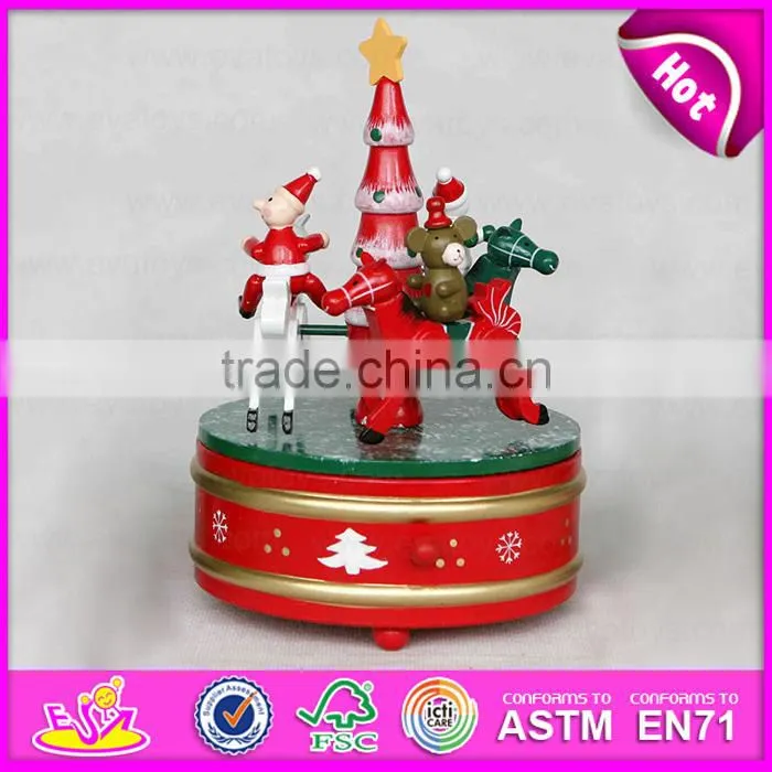 2015 Holiday gifts Popular Fashion Toy carousel music box for kids W07B011B