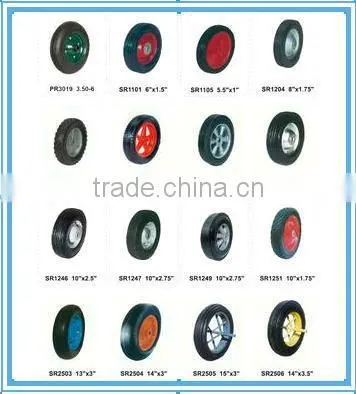 cart wheel solid rubber tires solid wheel 4.80/4.00-8