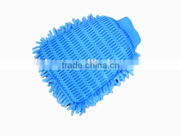 polyester chenille sponge cleaning microfiber car wash mitt