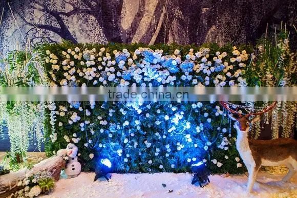 Fashion Style Outdoorand Indoor Wedding Item Artificial Silk Flower for Wall Backdrop Decoration Upholstery Panel