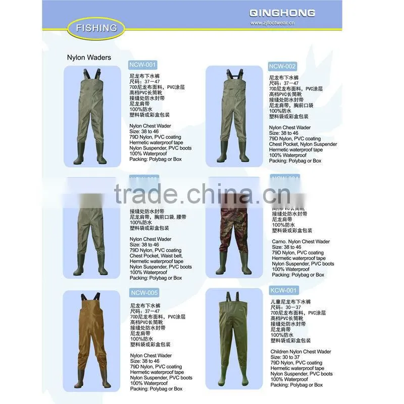 pvc fishing chest wader PVC/PVC wader