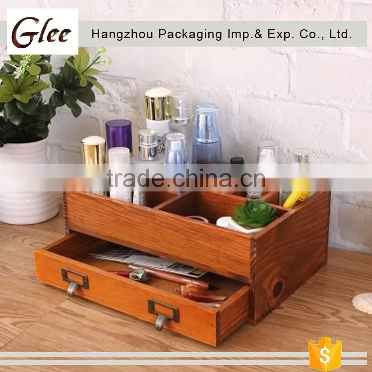 Trendy superior colorful exquisite jewelry organizer keepsake durable storage wood box