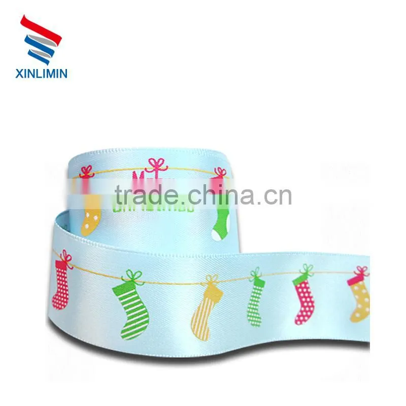 Wholesale Custom Logo Printed Satin Ribbon With High Quality