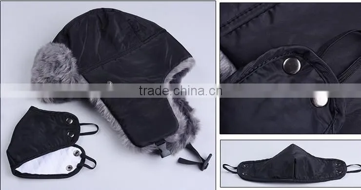 Funny winter ski hat / Russian ski ear flap cap