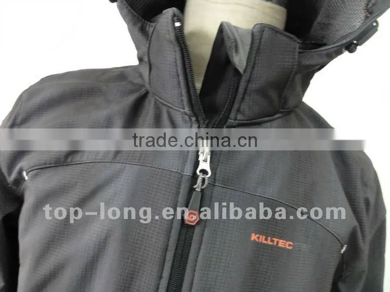 Men softshell jacket with hood windproof waterproof