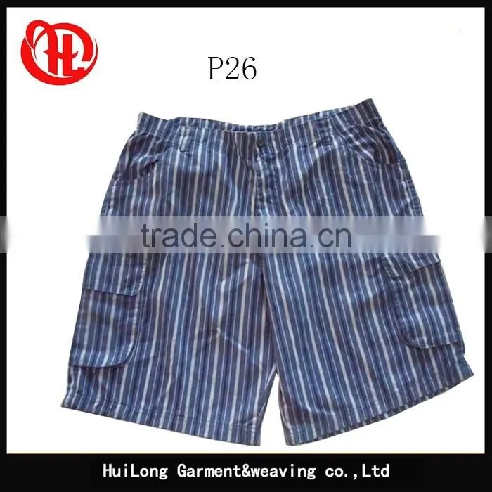 cheap cargo short pants stocklots men's washed shorts printed plaid