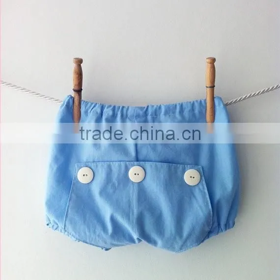 Wholesale Custom New Cute Baby Girl Clothes White Top and Blue Little Shorts
