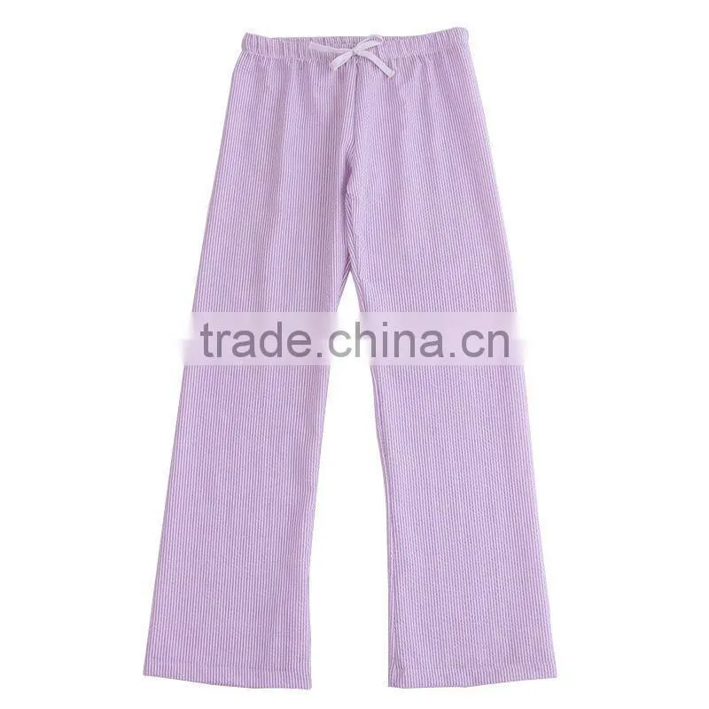 Adjustable Satin Drawstring Monogrammed seersucker pants