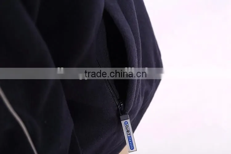 Custom men's 100 polyester polar fleece outdoor jacket