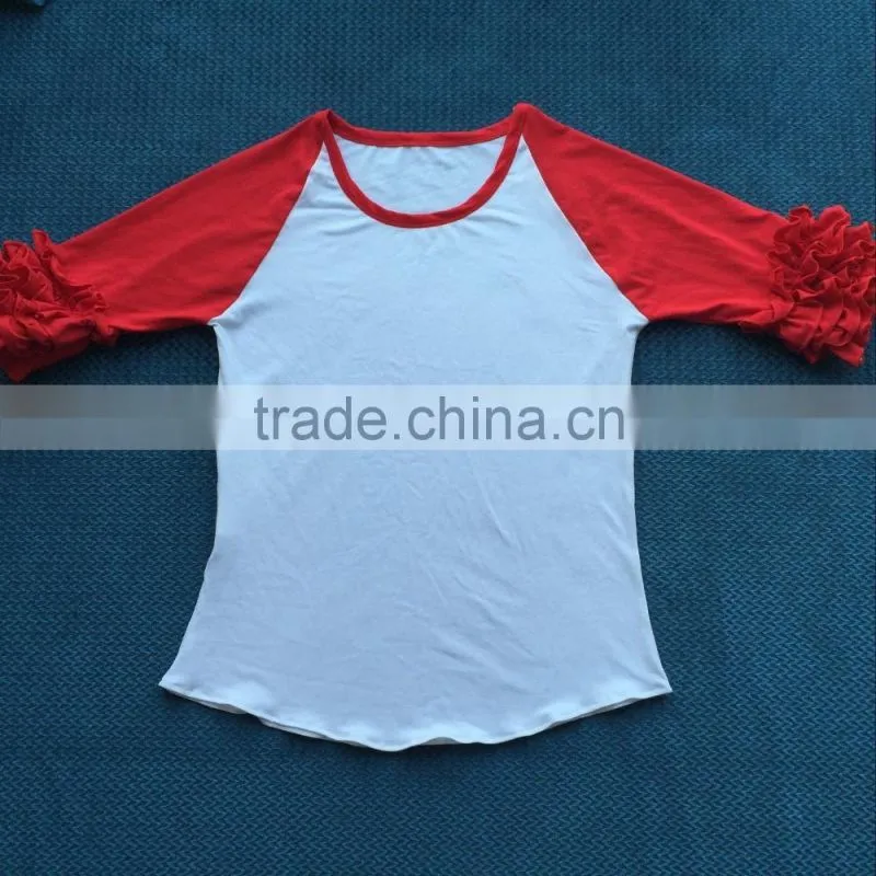 Hot sale O-Neck Women T Shirt raglan T Shirt For Women made in China YW-00363