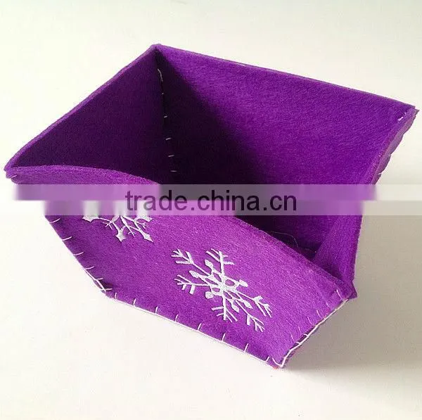 factory sale 3mm felt material fabric storage box