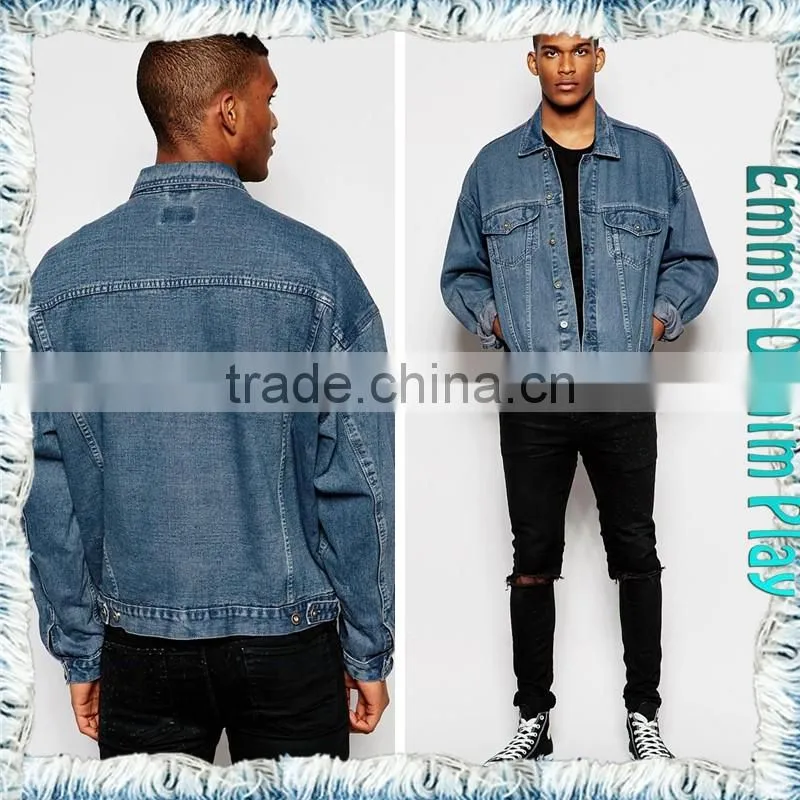 2016 Spring Korean Fashion Men Blue Full Sleeve Turn-down Collar Slim Jacket Coats