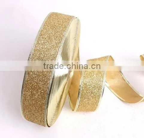 Whosale 100%polyester cheap assorted color pearl yarn christmas decorative silk ribbon for promotion