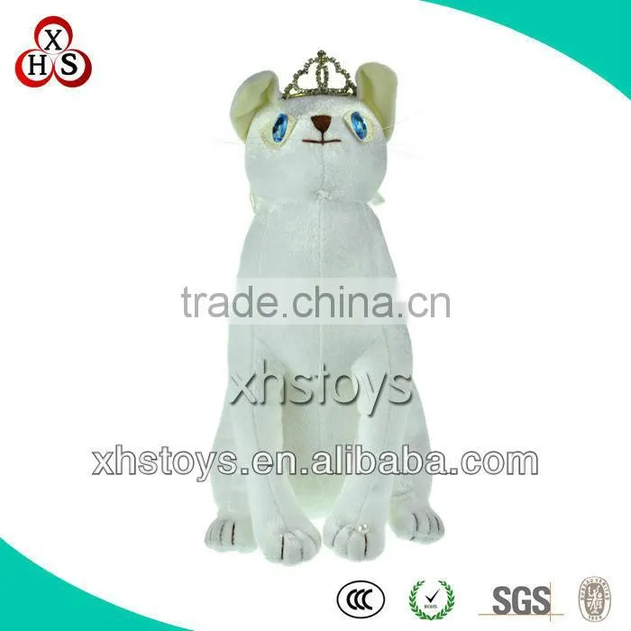 Custom high quality made plush wedding toy couple cat