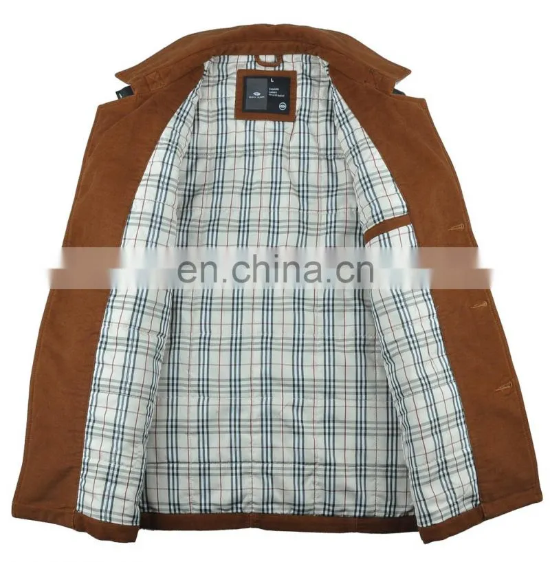 2015 lastest fashion handsome spring men leather trench coat