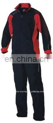 Blue polyester jogging suit