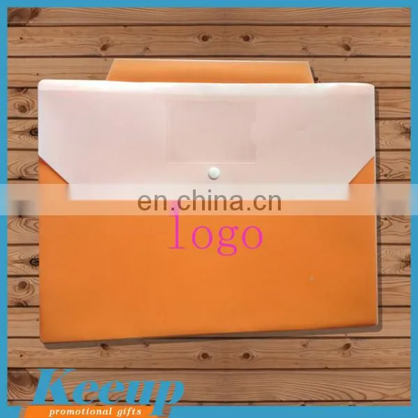 Cheap clear pvc plastic bag with snap button for promotion