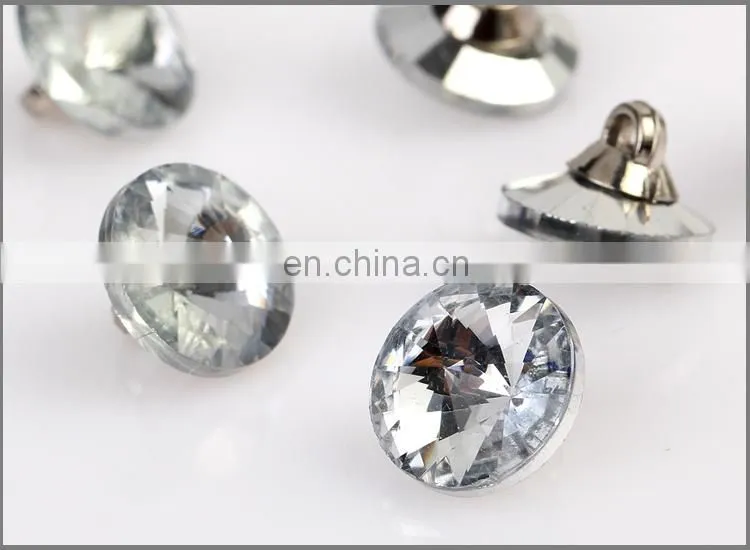 Fashion Plastic Button UV Silver Button for Garment BA60364