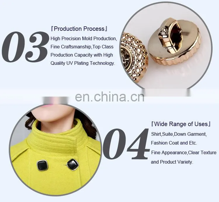 Abs Plastic Rhinestone Button BA60175