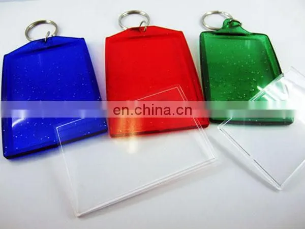 Clothing shape with custom design card inserted blank Acrylic keychain