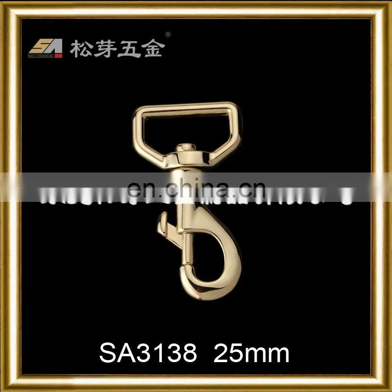 New design metal dog hook various 25mm swivel snap hook for handbag