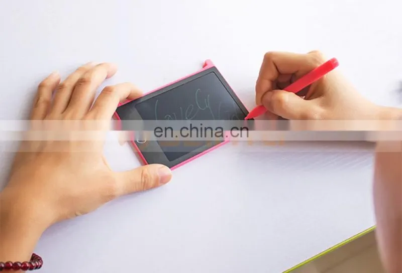 Digital LCD Graffiti Drawing Notepad Kids Erasable Writing Board With Eraser Lock