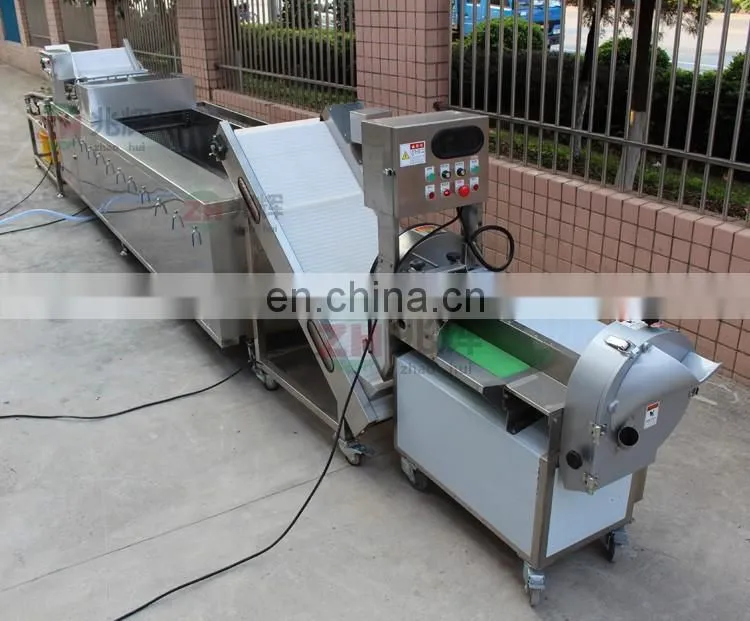 Leaf vegetable cutting machine/cabbage lettuce ozone washing machine/leaf vegetable washing processing line