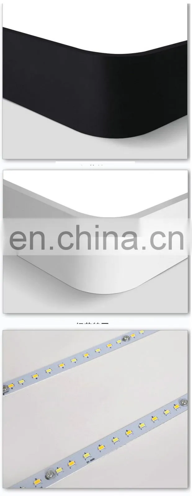 modern minimalist living room LED ceiling lamps indoor rectangular bedroom ceiling pendant light