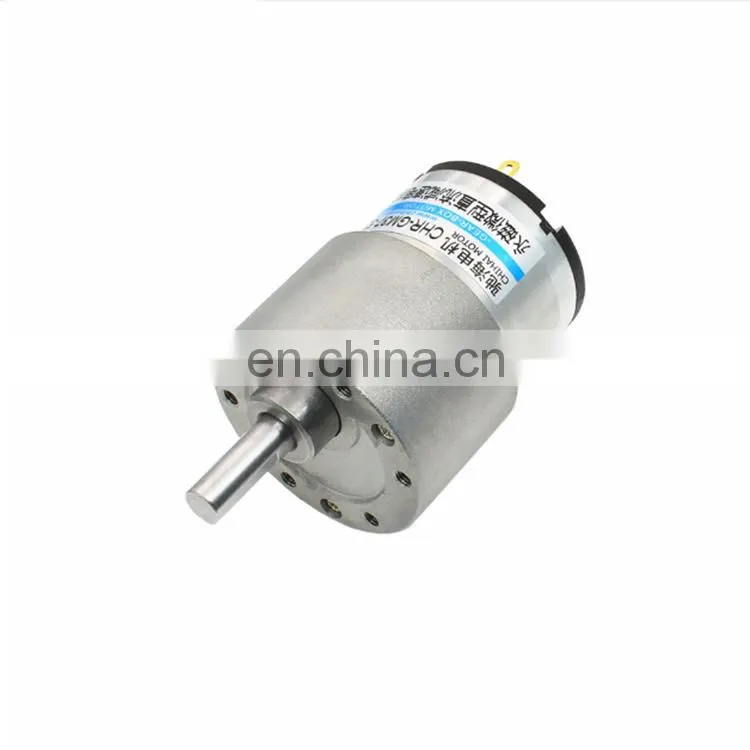 ChiHai Motor CHR-GM37-520 12v 24v Brush DC Motor With 37mm Metal Gear Box for Smart Car DIY Robot Parts