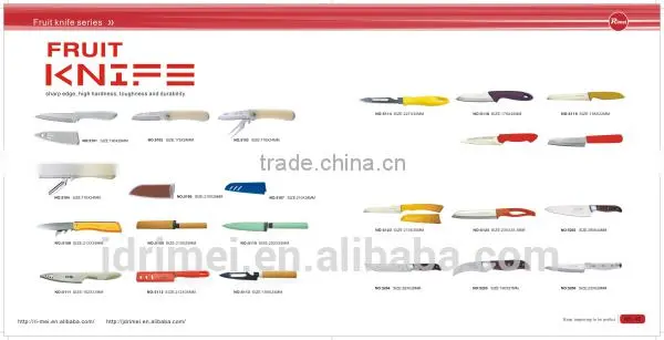 Beautiful kitchen knife set for cutting fruit