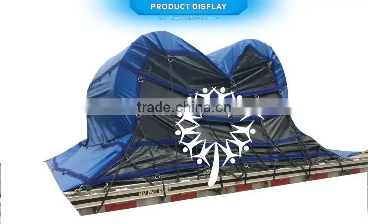 6' Round x 4' Across Steel Coil-Tent Bag Tarp for Flatbed Truck