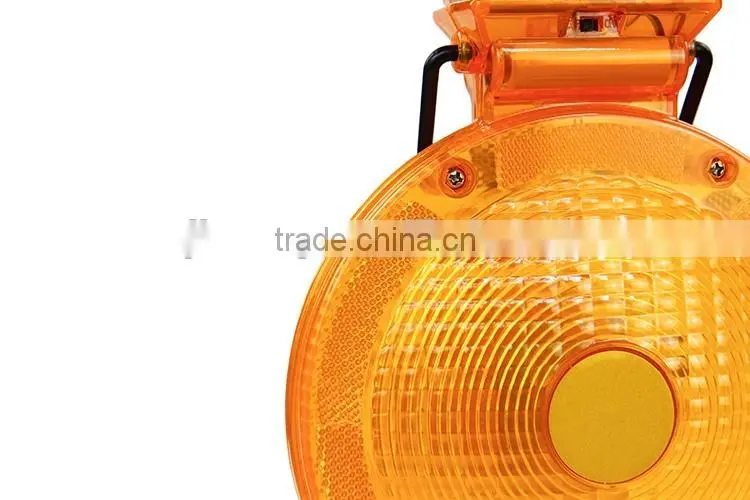 CE approved long operate time solar traffic warning light
