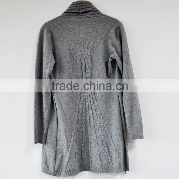 Gray women long sweater design 2016