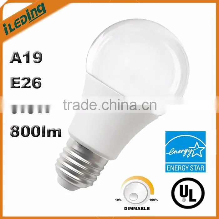 9.5W Warm White 3000K E26 LED A19 with UL ES2.0