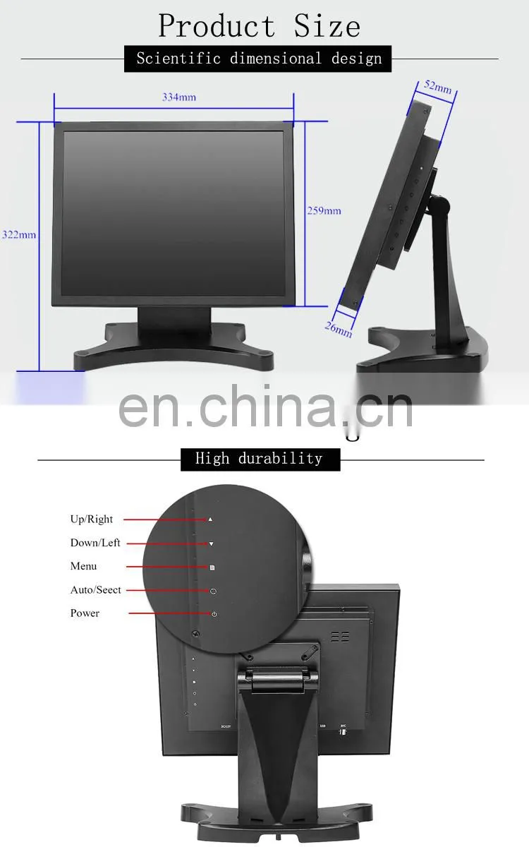 15inch monitor Touch Screen Pc Waterproof Tablet Computer Lcd Monitor Digital Photo Frame