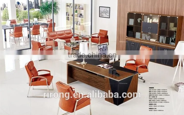 Modern metal armrest design italy leather office sofa