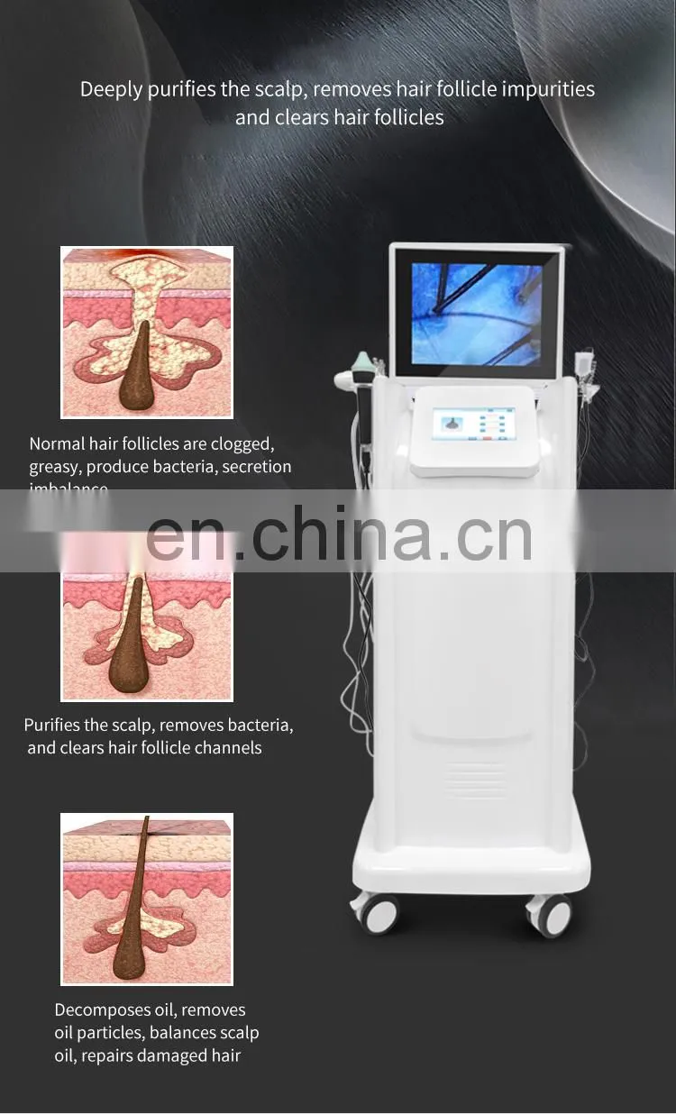 NEW 7 IN 1 Scalp Treatment Massager with Hair Follicle Detection Scalp Care Physiotherapy Machine Anti Hair Loss Hair Growth