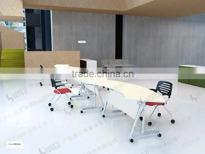 Folding aluminum alloy table meeting desk office furniture table HD13B-E