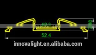 INNOVALIGHT Modern Design 52*8mm Decorative Aluminum Profile for Home