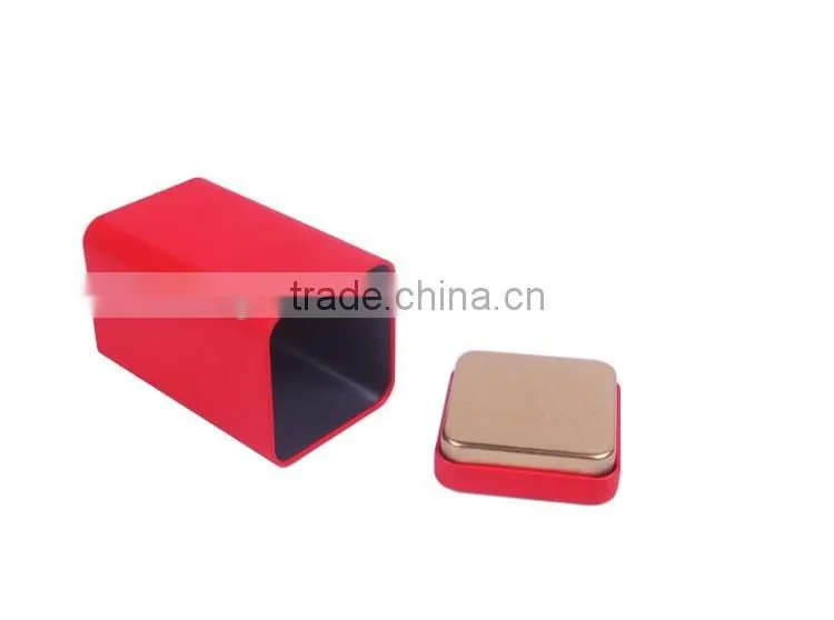 Square Tea Tin Can