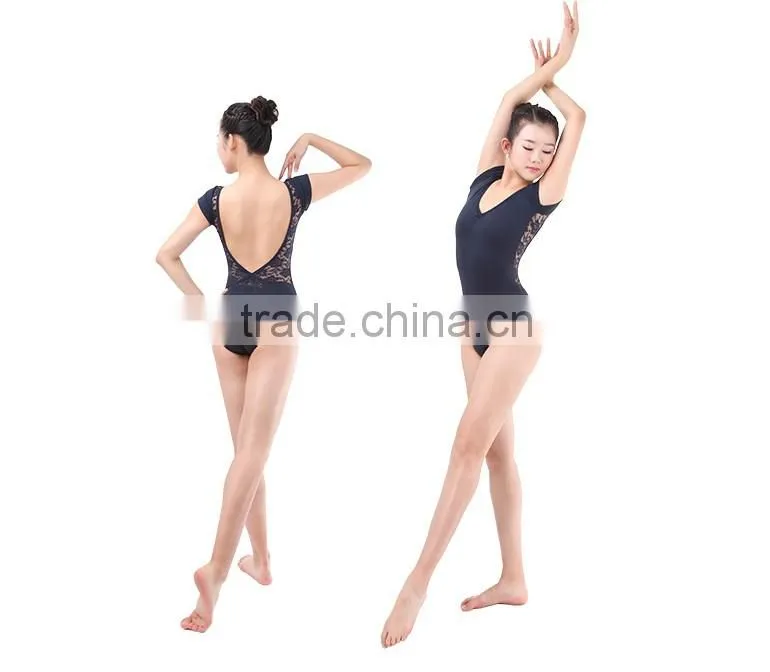 Dansgirl Adult Lycra Lace Back Cap Sleeve Lyrical Sexy Ballet Leotard