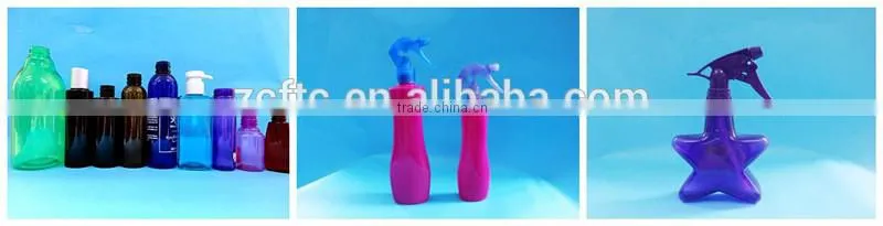 White cylinder PET bottle with big dust cap,White cosmetic skin care PET spray bottle